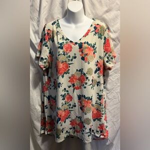 LuLaRoe floral top size 3XL
